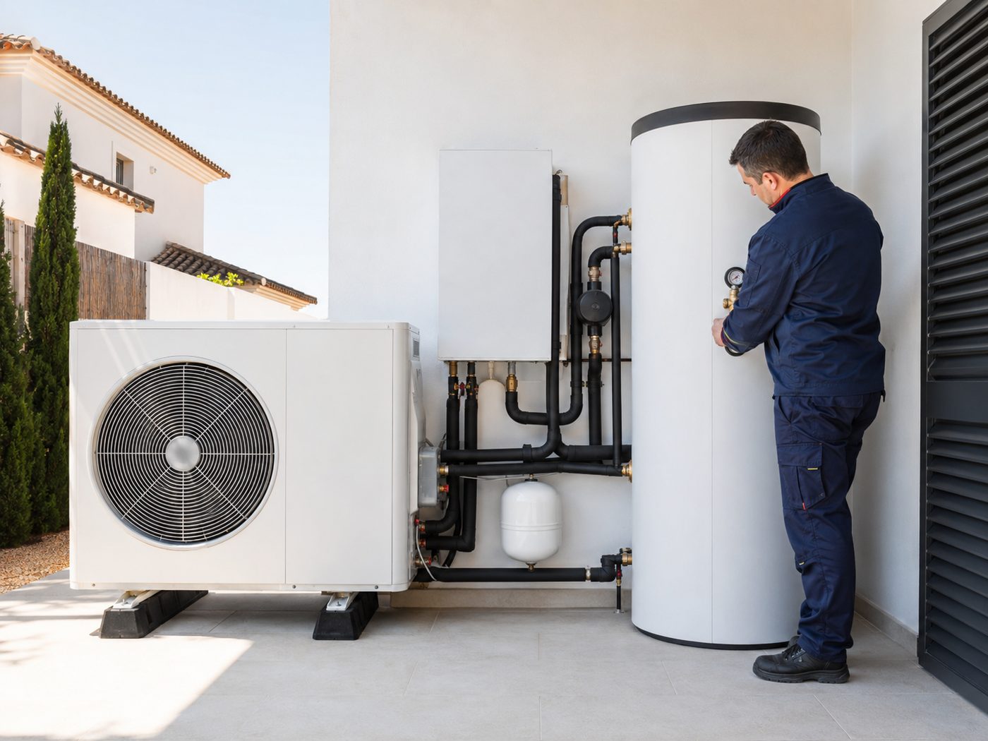 Instalación de ACS y aerotermia