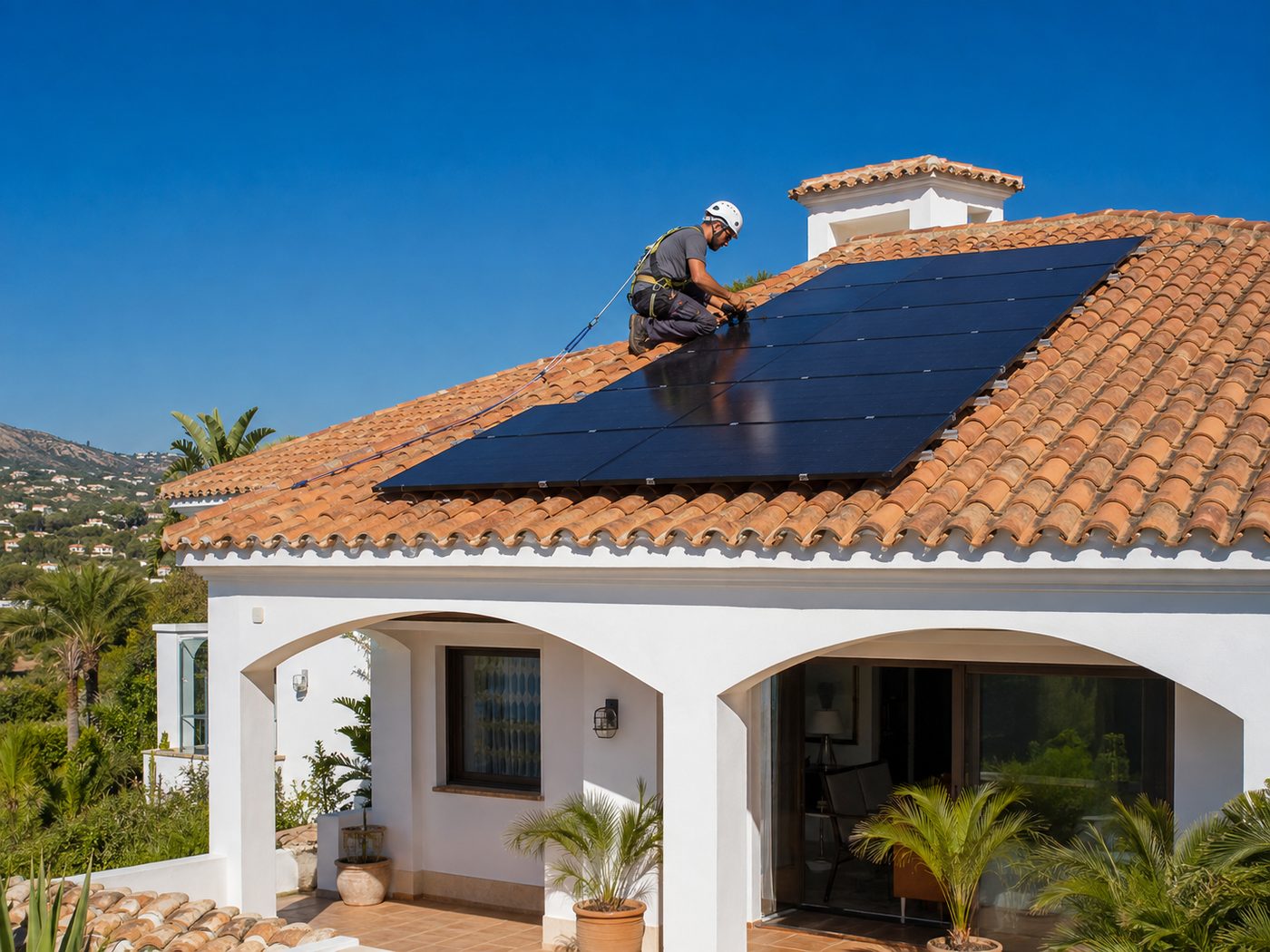 Instalación fotovoltaica con baterías